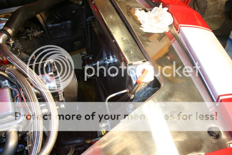 finished aluminum fan shroud install Team Camaro Tech