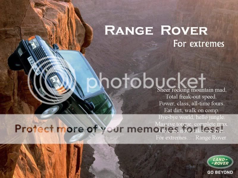 Range Rover Ad Image Range Rover Ad Image